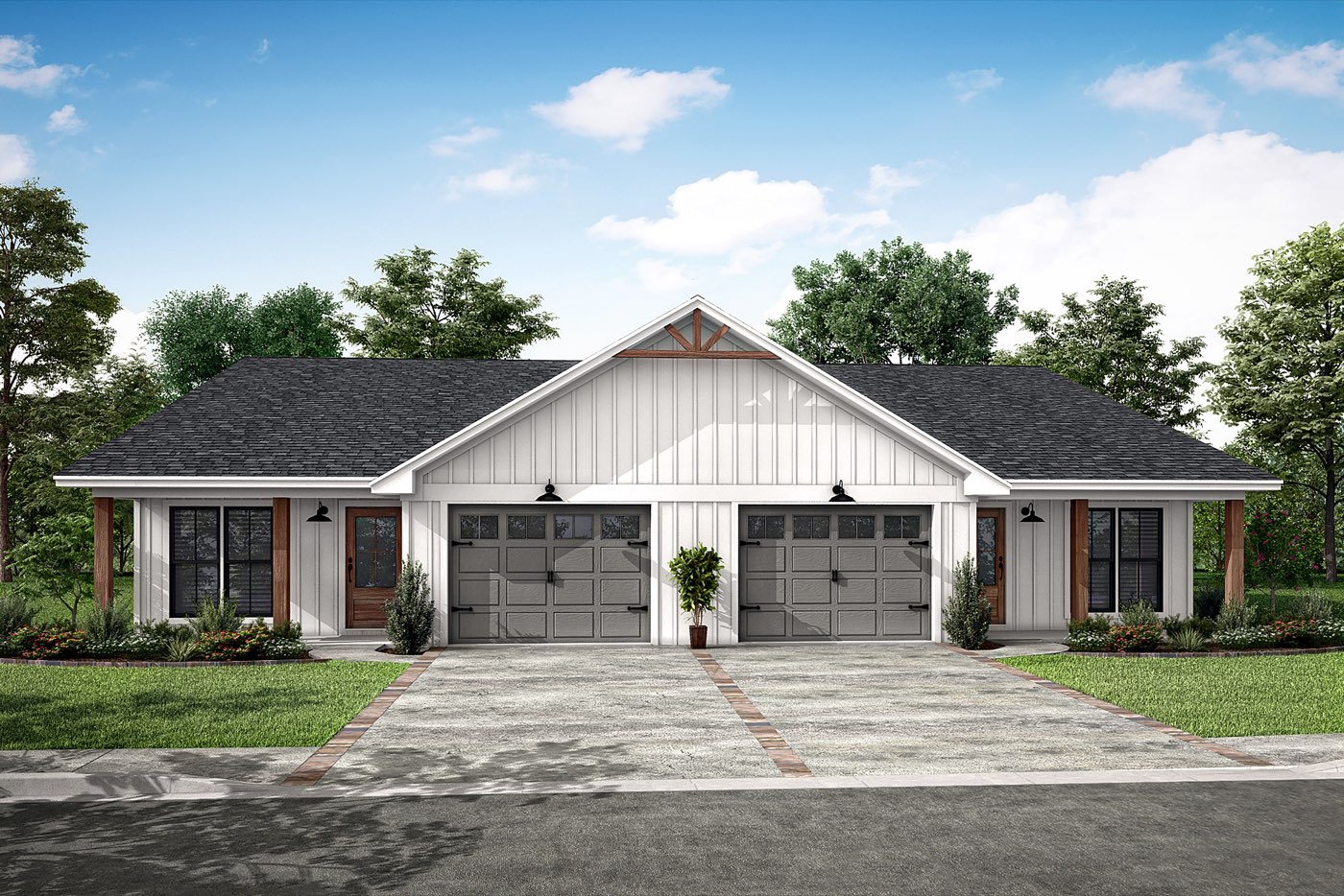 Exterior rendering of a Reed Complex duplex
